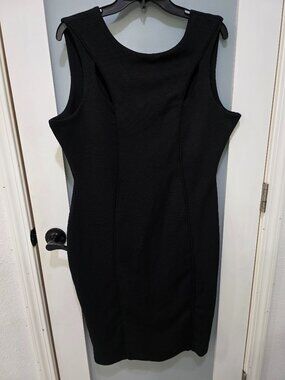 Kardashian Kollection Black Bodycon Dress XL | Cutout Front Detail
